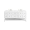 James Martin Vanities Breckenridge 72in Double Vanity, Bright White w/ 3 CM White Zeus Top 330-V72-BW-3WZ - alternate 1
